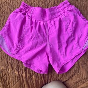 POW pink hotty hot high rise lined short